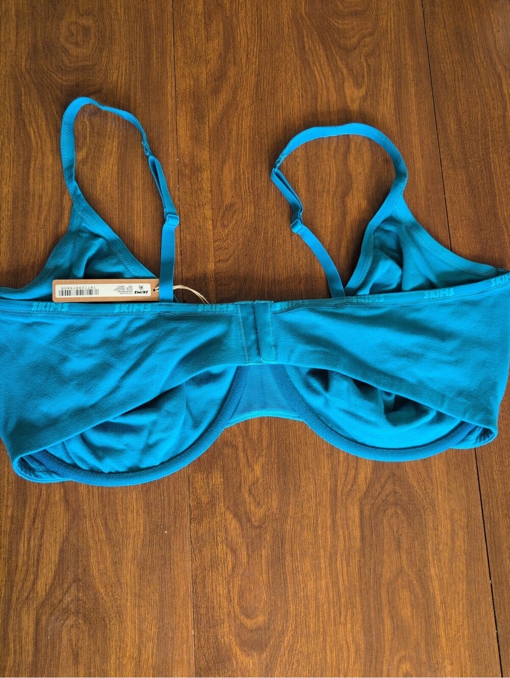 Skims Logo Cotton Demi Unlined Underwire Bra US Size 44 DDDD Blue Comfort [COPY] - Picture 6 of 9